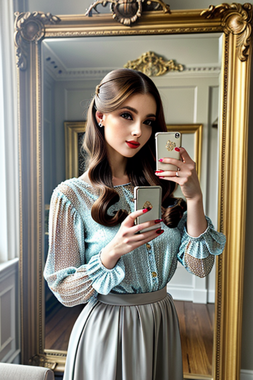 aesthetic mirror selfie girl quotes